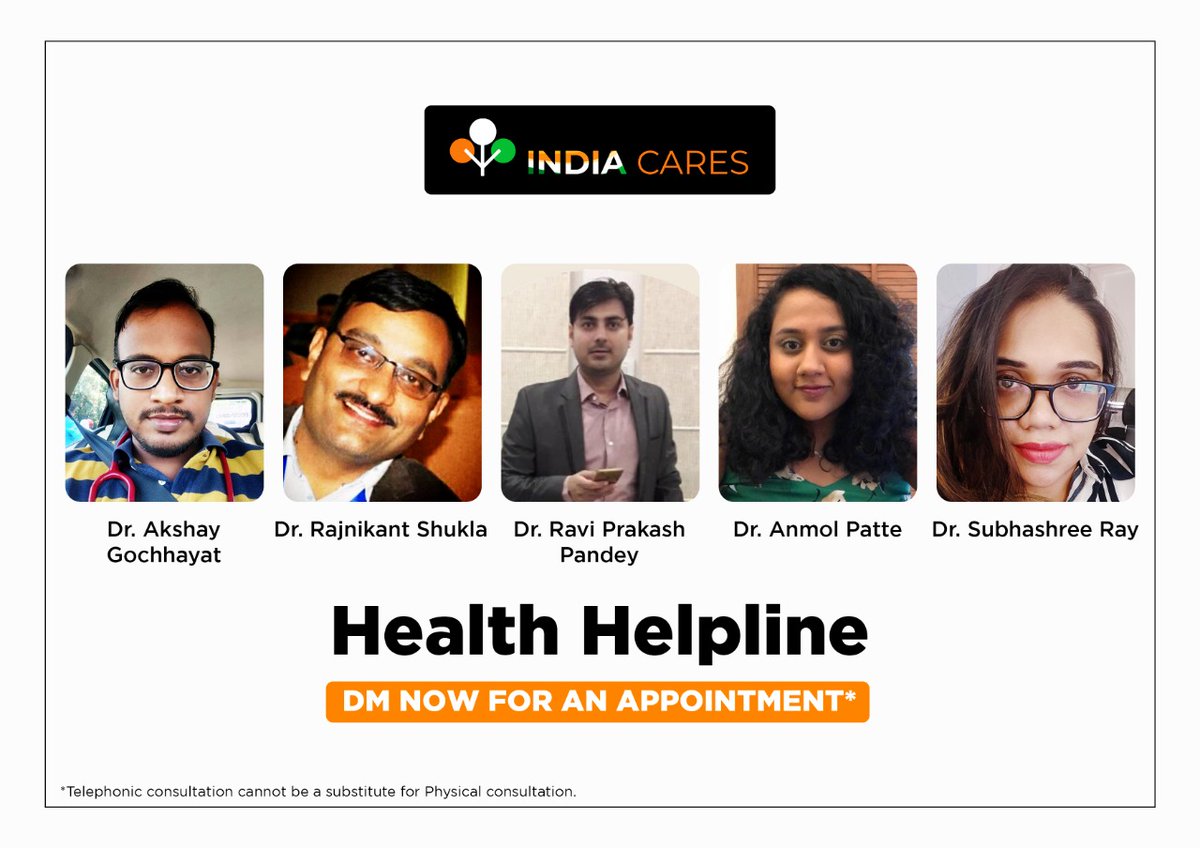 indiacares_2020's tweet photo. Around 60 expert doctors are volunteering via India Cares to help fellow citizens in their fight against #Covid &amp; other ailments.Thanking them for their constant guidance.

In case you want to consult a doctor over phone please send a DM to us.We will connect you to one. https://t.co/3RprjMeqpl