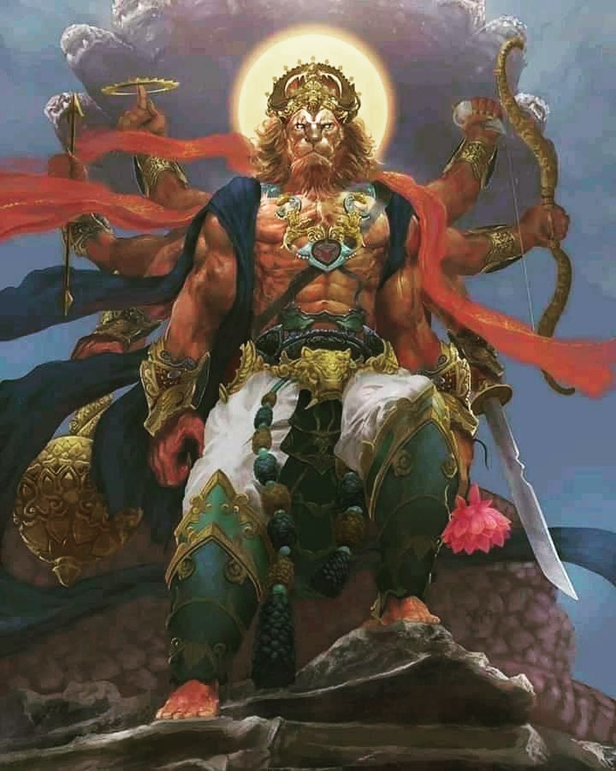 NageshK2025's tweet photo. ☀️ भगवान नरसिंह  ☀️

Lord Narasimha who is 1 of the most powerful avatars of "श्री हरि" is known to be fierce to fight &amp; remove all that is evil &amp; as a result protect all his devotees from every negative aspect of life. He is regarded as the embodiment of victory of gud over evil https://t.co/sDHrF75pNP