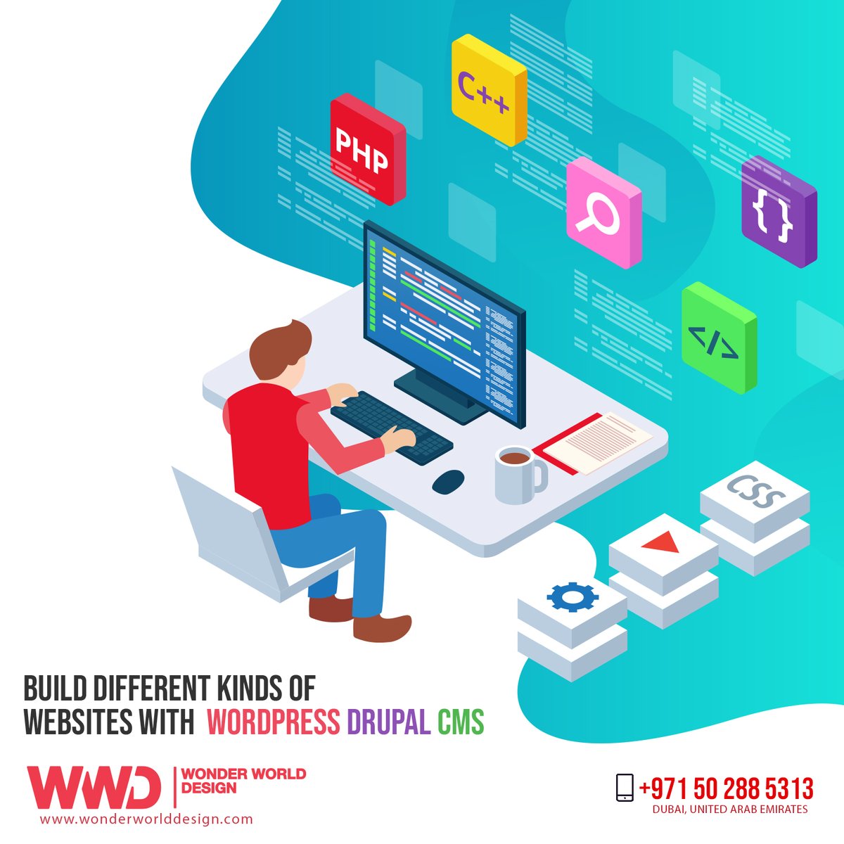 Build Different Kinds Of Websites With Wordpress, Drupal, CMS, HTML5, JS &amp; etc.

⦿ Corporate Website
⦿ Publishing Company Website
⦿ Content Management System
⦿ Educational Websites
⦿ E-Commerce Websites
⦿ Sports Websites

Call us Now for a Free Consultation...