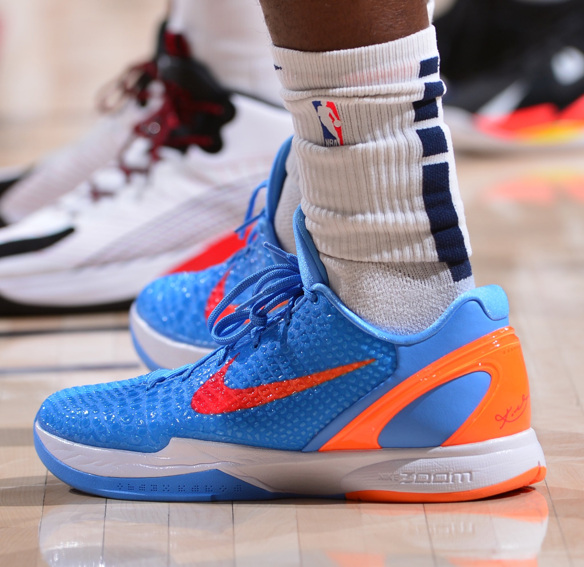 Blue and top orange kobes