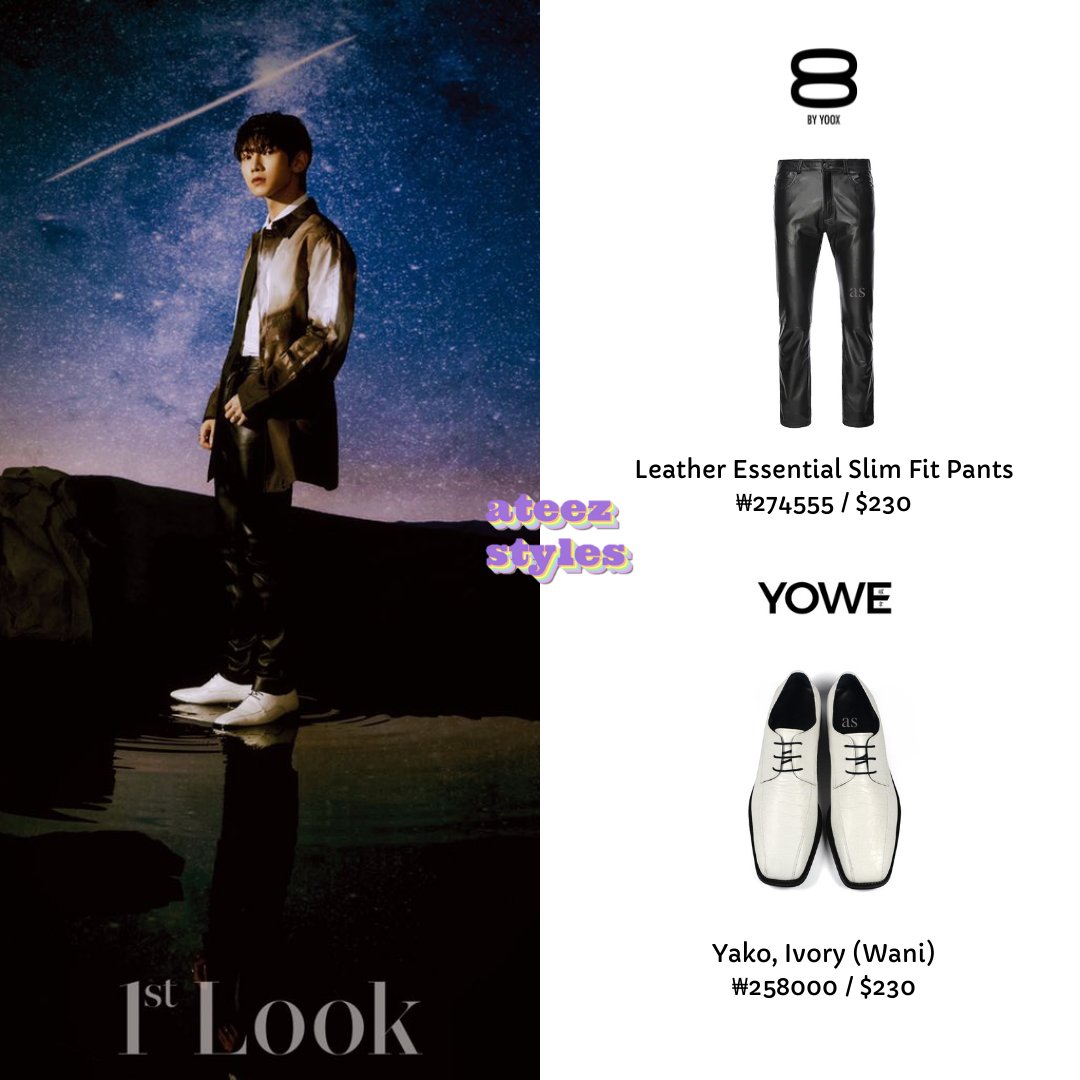 ateezstyles's tweet photo. [210524] #YEOSANG • 1st Look 화보
여상 팬츠 로퍼 정보
➖
#8BYYOOX Leather Essential Slim Fit Pants
#YOWE Yako Ivory (Wani)
#whatyeosangwear 
➖
#ATEEZ #에이티즈 #강여상 #여상 @ATEEZofficial https://t.co/tEi8JYjjkU