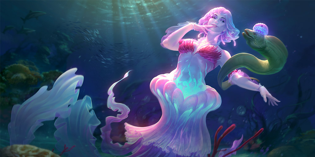 I'm late to the party, but I'm happy to announce that I voice "Lady of the Sea Discordia" in <a href="/SMITEGame/">SMITE 2</a>! Thank you so much to <a href="/okratron5000/">OkraTron 5000</a> and <a href="/NazeehTarsha/">Na💤eeh Tarsha</a>! I'm so over the moon to voice this absolutely gorgeous character 🌊