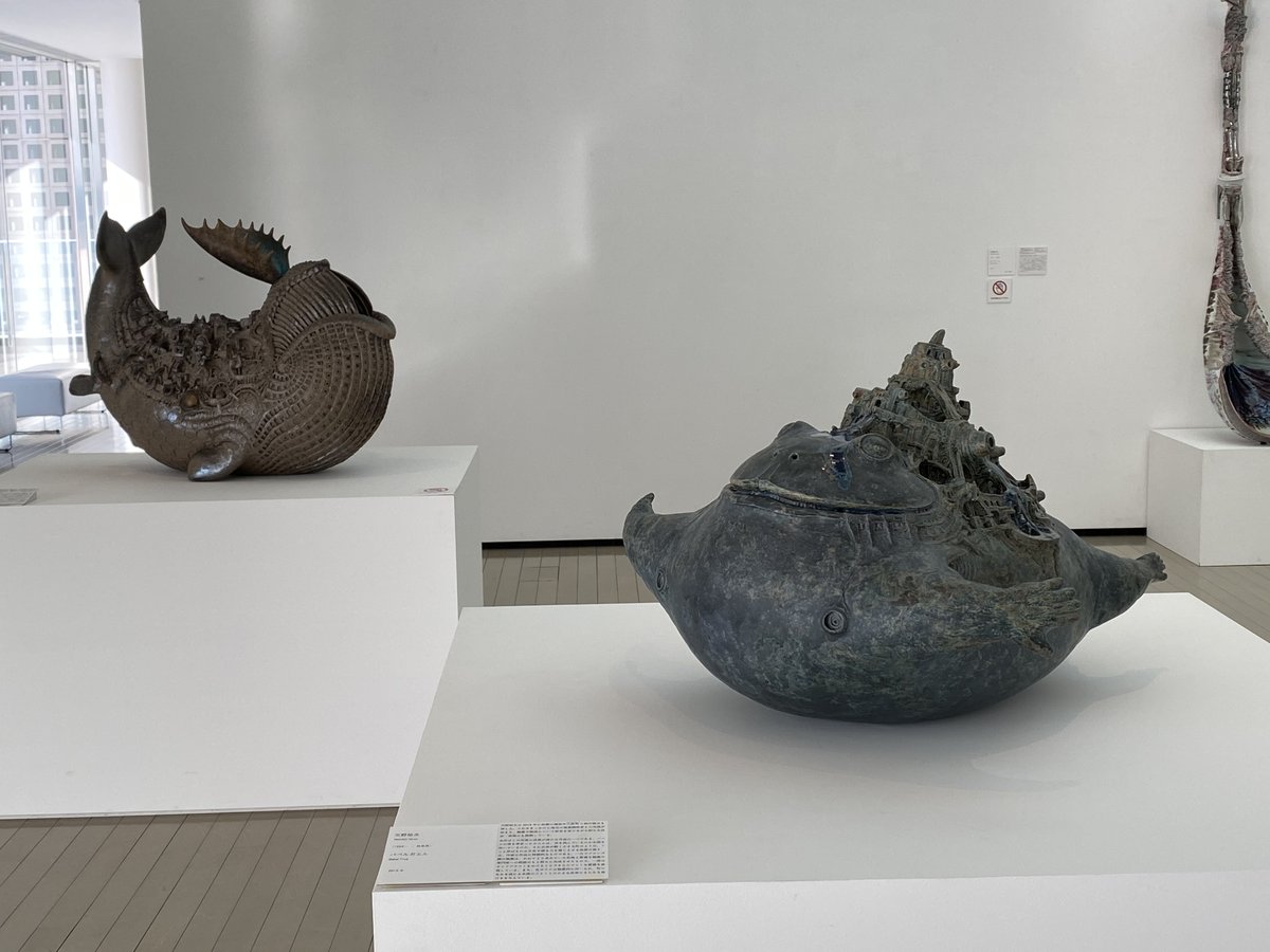 岐阜県現代陶芸美術館ギャラリーⅡのコレクション展、新収蔵作品が展示