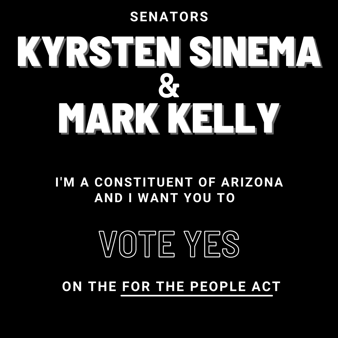 doctorfern's tweet photo. Hey @kyrstensinema and @CaptMarkKelly, I am your constituent and I support voting access for all Americans. Vote YES on the #ForthePeopleAct (S1) #CallOutYourSenators https://t.co/1somY6fnwk