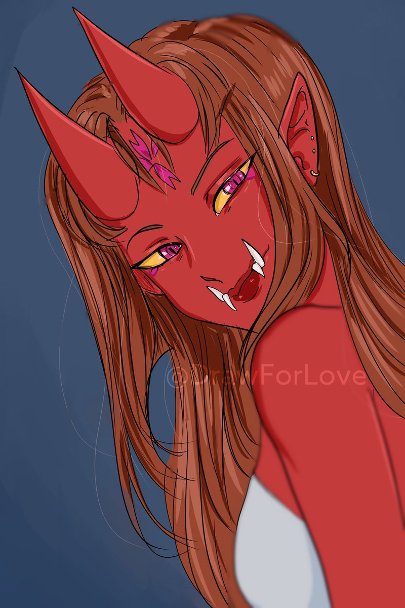 DrawForLove's tweet photo. #DrawForLoveOC

Ashanti Demon. https://t.co/kIahZ61XJA
