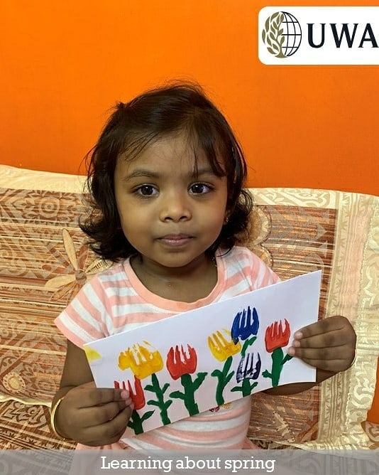uwa_in's tweet photo. Our Nursery children are learning all about Spring and also achieving fine motor control while making marks with their hands. #uwaearlyyears
#uwa #uwaelckoramangala #uwamainschool #uwak12school #uwasarjapura #uwaonlineteaching #learningaboutspring #finemotorskills https://t.co/ULPezZzuhD