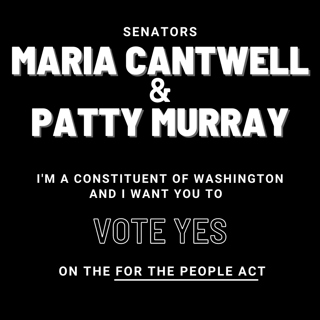 SeattleRedhead's tweet image. Hey @SenatorCantwell and @PattyMurray, I am your constituent and I support voting access for all Americans. Vote YES on the #ForthePeopleAct (S1) #CallOutYourSenators
