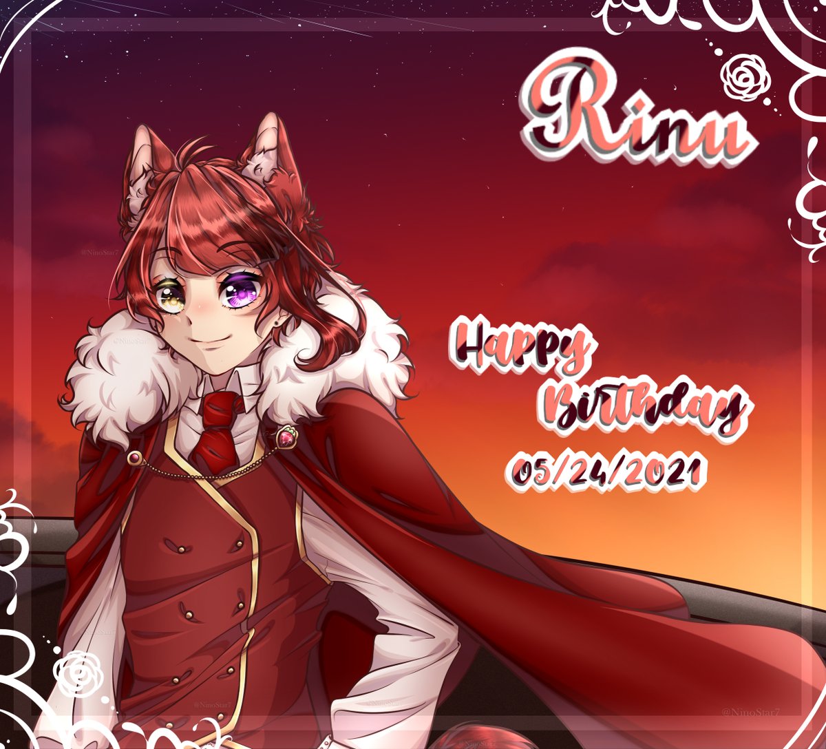 Ninostar Commissions Open Happy Birthday Rinu Sama Congratulation Your 23rd Birthday I Can Keep A Happy Face Always Thanks To You I Love You Rinu Thank You Very Much