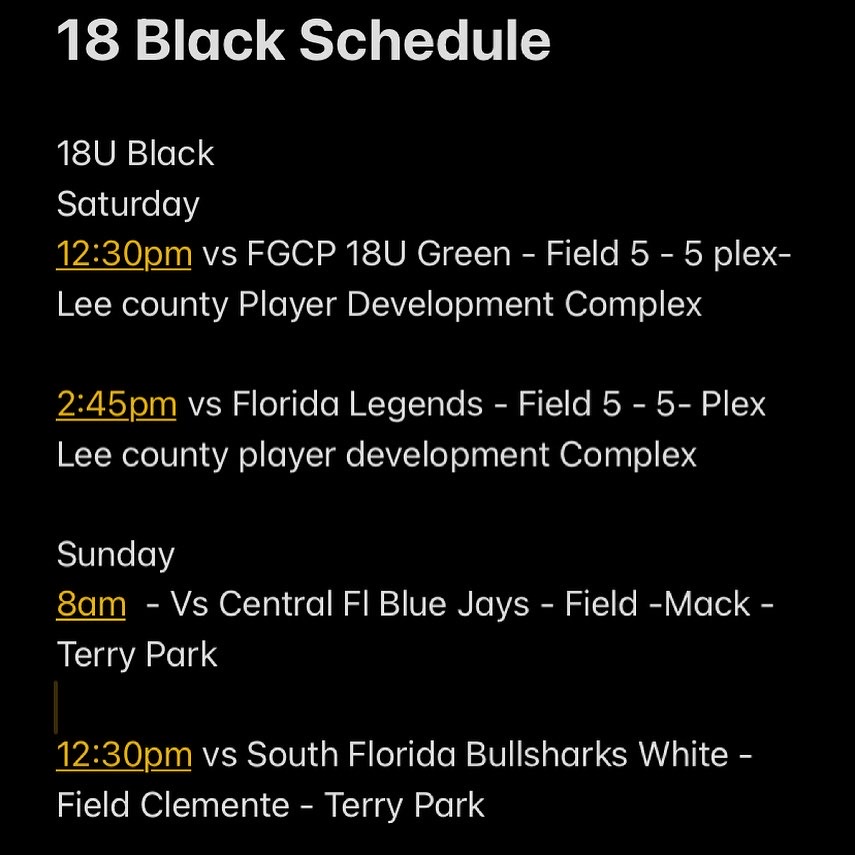 GameTimeRecruit's tweet photo. Perfect Game Memorial Day Classic in Fort Myers schedules posted for all teams this weekend

Still got 2021 uncommitted grads and uncommitted 22-25 grads

College coaches if you are attending or want rosters please contact David Sansom via text, PM or gametimeprospects@gmail.com https://t.co/TetIFBEGJJ