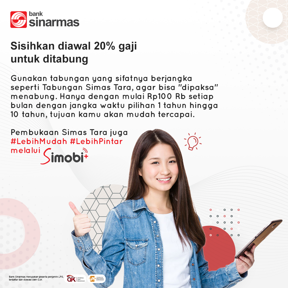 BankSinarmas's tweet photo. Masih kesulitan menyisihkan uang gaji buat menabung?
Coba deh buka #SimasTara lewat SimobiPlus!

Info selengkapnya kunjungi https://t.co/MVUin04poi

#BankSinarmas #BiasakanSekarangLuarbiasananti #SimobiPlus #TabunganOnline https://t.co/WHjDCfeQZ2