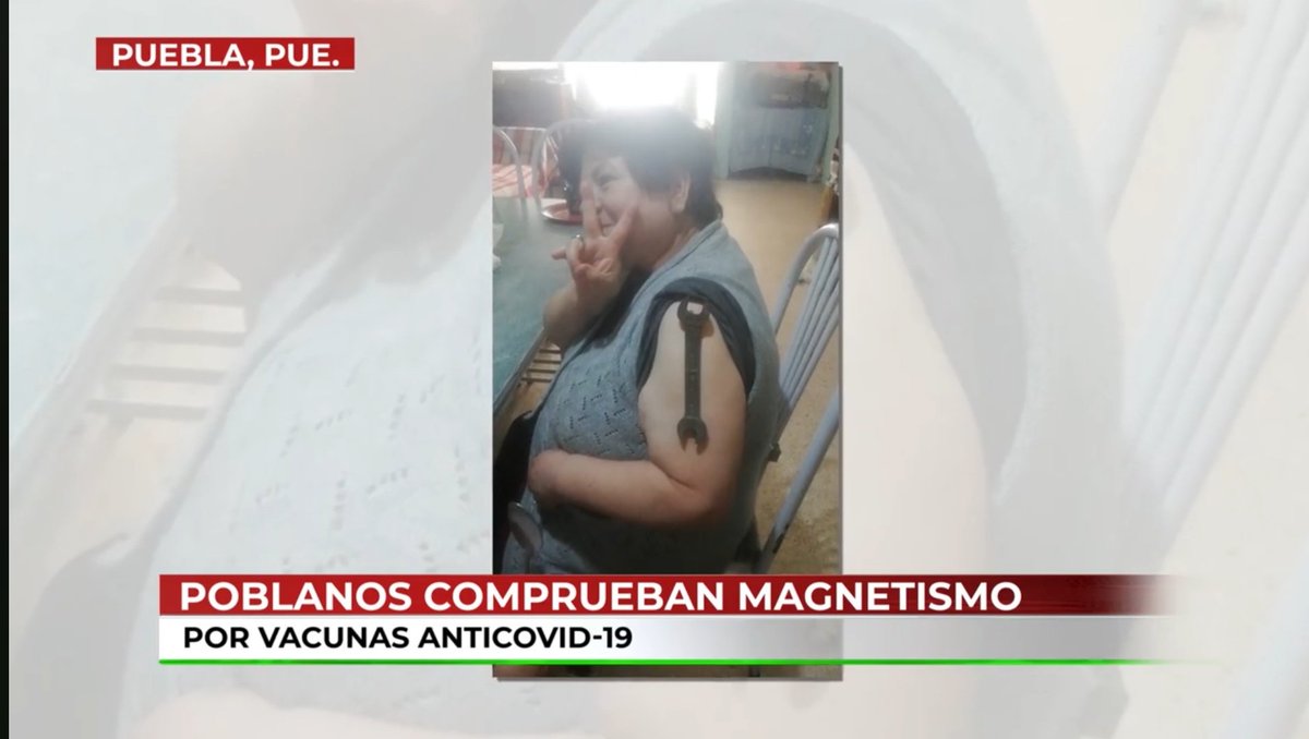 Canal13Puebla's tweet photo. 🔴 Los brazos imantados por la supuesta vacuna anticovid, fueron la sensación de día... para muchas personas resultó molesto, unos más, se divirtieron intentando con varios objetos y hasta bromearon con los 'poderes adquiridos'...
@SaraiMcillaAgui 
https://t.co/PyUrTJnhFS https://t.co/kfMO0DDvC8