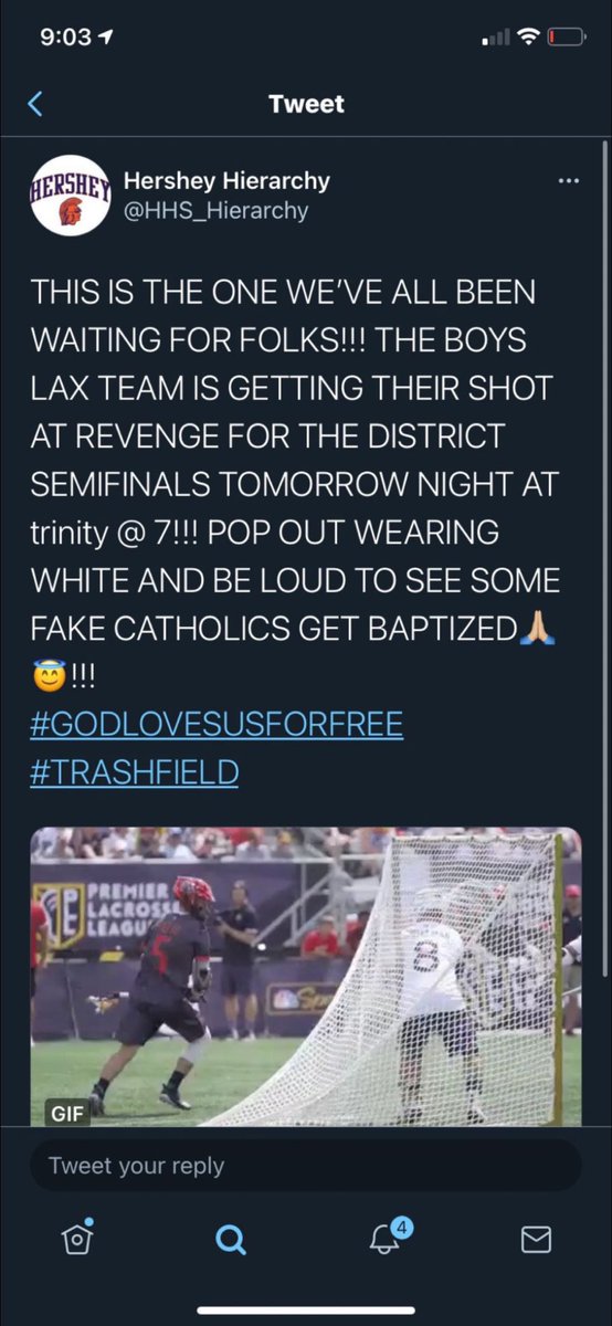 THS Student Section tweet media