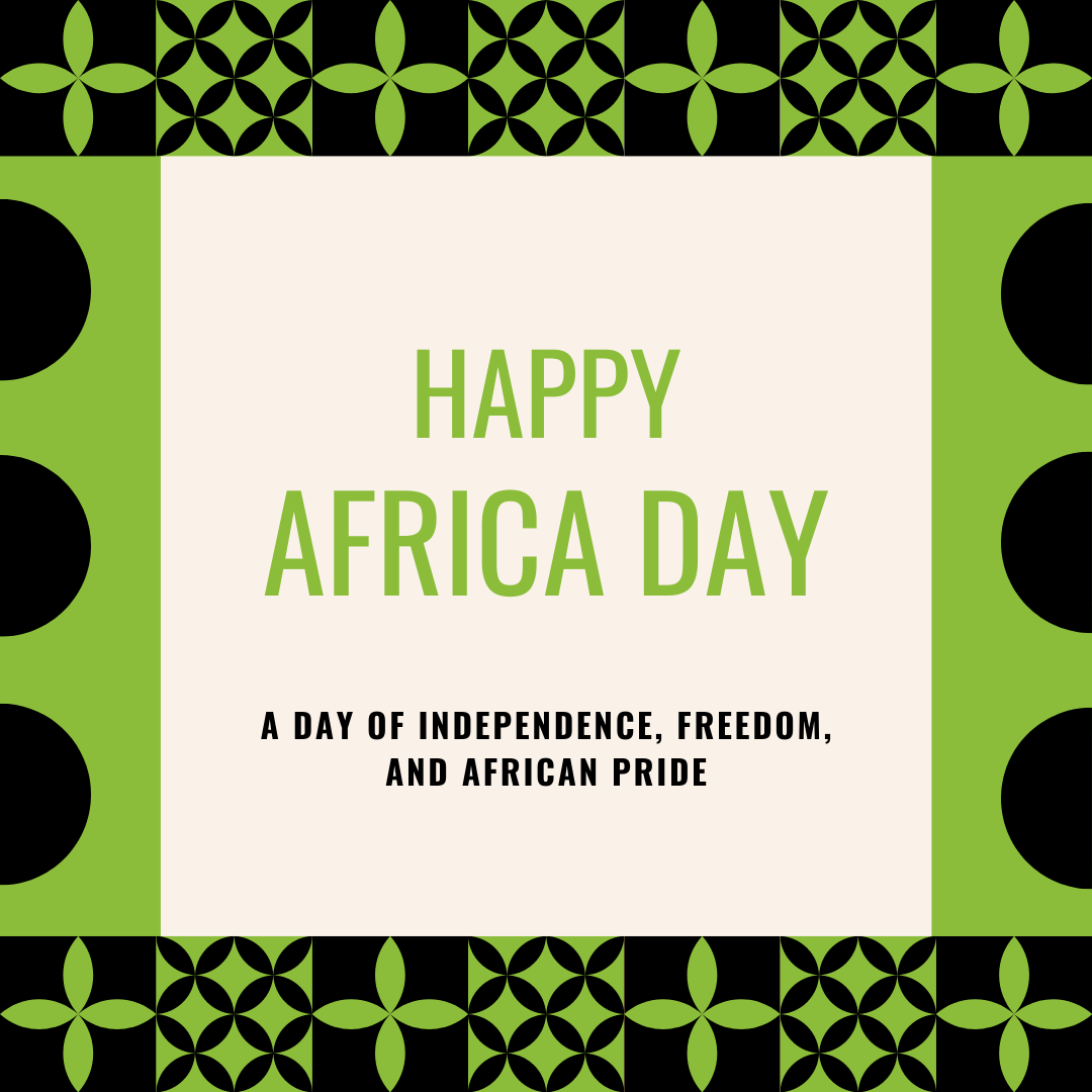 As we reflect on what it means to be African and live in this great nation, we should also reflect on how we can continue to contribute to the development of this nation and our home. 

Happy #AfricaDay!