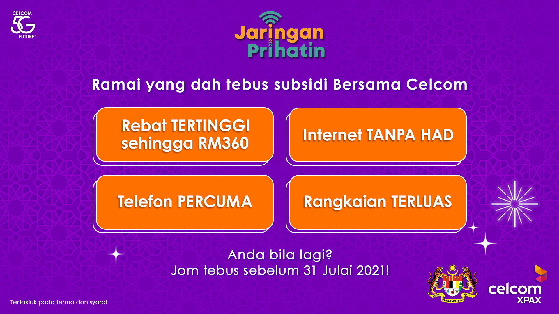 Prihatin celcom jaringan Jaringan Prihatin