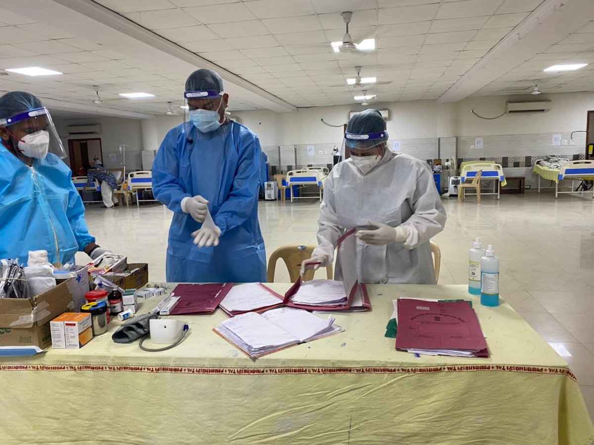 Continuing the fight, day or night.
A glimpse of our COVID warriors at their night shift in Terapanth