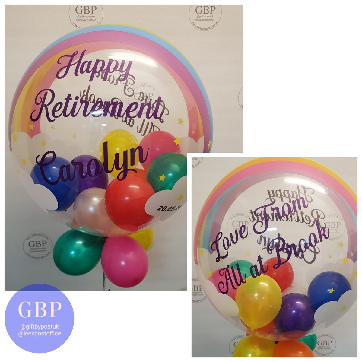 This bubble balloon is one of my new favourites!!

#LeekPostOffice
#GiftByPost
#Balloons
#Rainbow