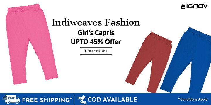 jignovdotcom's tweet photo. Girl's Capris
Get the Best for her Upto 45% OFF
Shop now: https://t.co/bBjS5si1q4 https://t.co/cg2iBnEmpt