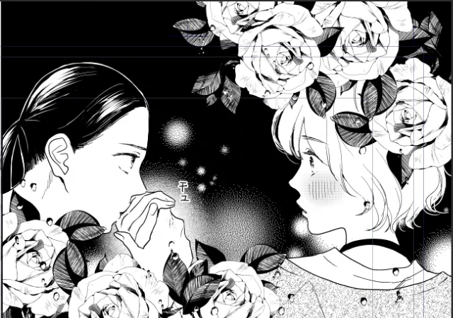 目の毒～18話はまぁ読んだ方なら彼らが持っていった回という認識だと思うんですが、しずくちゃん乙さんも胸熱なことしてるんです✋😉
このコマ描くとき頭の中はオスカルとロザリーでした…(その辺のアップデートが全くできていない) 