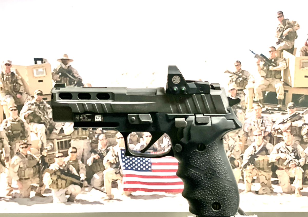 EliCrane_CEO's tweet image. Every guy in my unit carried this sidearm. Really cool to see SIG add upgrades to the battle tested 226 like this pro cut slide that is optic ready. Grateful I got to serve with these warriors, all were given the best gear to get the job done.  #romeo1pro #p226  @sigsauerinc
