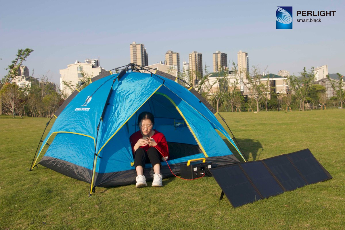 Enjoy free energy with Perlight portable &amp; foldable solar panel for charging mobile devices like phones, tablets, laptops and power banks when traveling or camping. #PerlightMobilePower