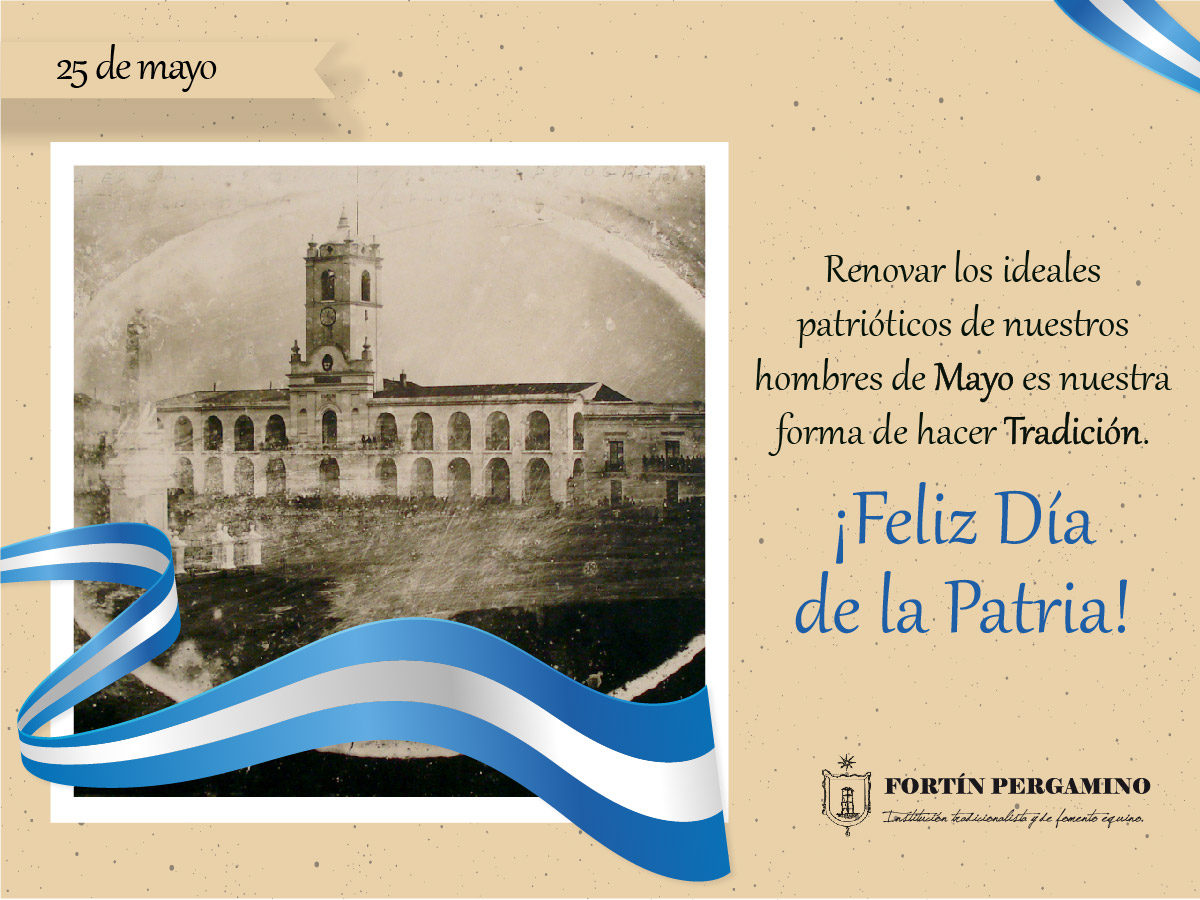 FortinPergamino's tweet photo. 25 de Mayo I Renovar los ideales patrióticos de nuestros hombres de Mayo es nuestra forma de hacer Tradición.
¡Feliz Día de la Patria! 🇦🇷

#FortínPergamino #diadelapatria🇦🇷 #25deMayo #Argentina https://t.co/sWnYxM3WSC
