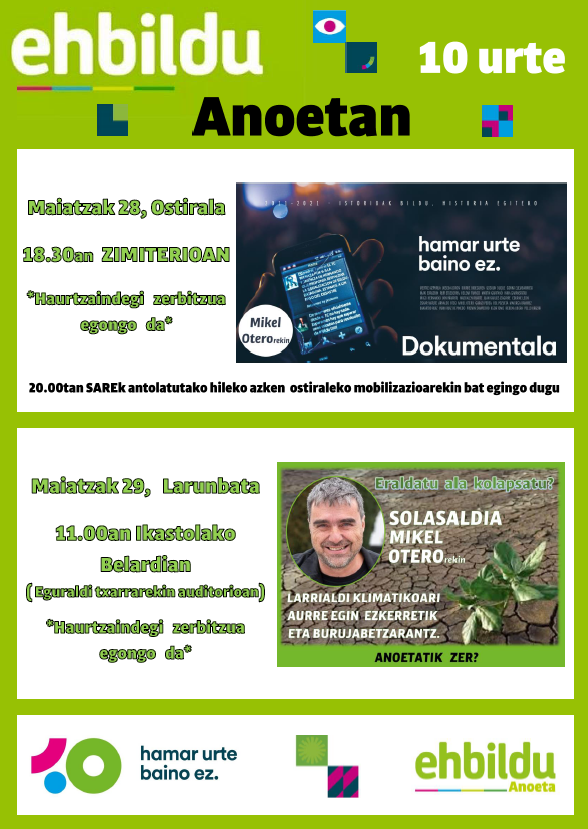 otero_mikel's tweet photo. Inor ez omen da profeta bere herrian...
Aste buru honetan izango dut aukera hori egiaztatu edo gezurtatzeko 😉.
Bertan ikusiko dugu elkar! https://t.co/d3HE4Nl8Zi
