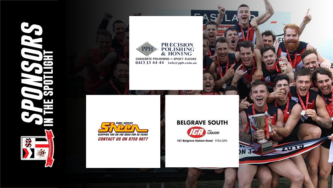 👏Sponsors under the spotlight 😍
We encourage all our members, players to support the business that supports us. This week under the spotlight is:
Precision Polishing &amp; Honing
Sheen Panel Service
IGA Belgrave South
#GoSouth