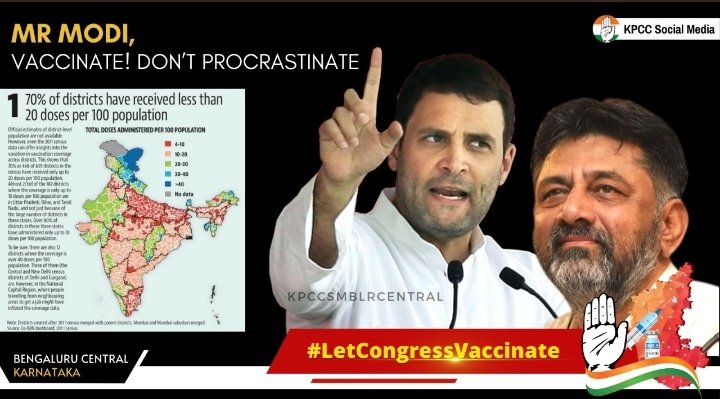 He knows he is not capable to handle COVID crisis. Wonder why still he is Continuing in office? He is taking Revenge that we have kept them away from last 70 years. #LetCongressVaccinate