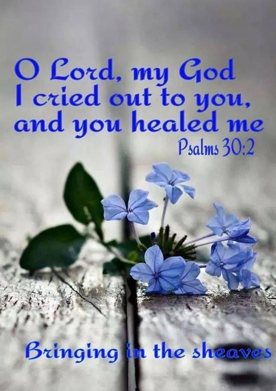 'O Lord my God, I cried out to You, And You healed me' -Psalm 30:2❤️