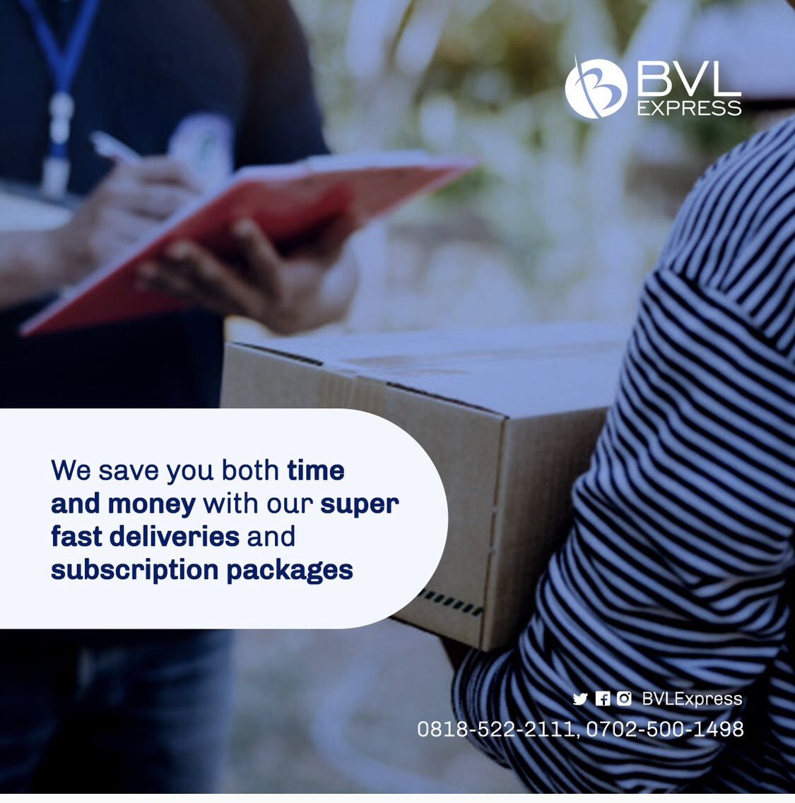 BvlExpress's tweet image. What beats having your items delivered to you on time and at the best rates?

Subscribe to our monthly delivery packages and get unbeatable offers for your goods and food delivery.

To find more about our subscription packages, kindly send a dm.
#bvlexpress #logisticscompany