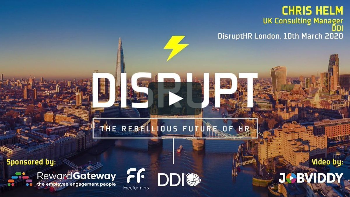 Failure 😬 a word we all fear!! <a href="/cjhelm/">Chris Helm</a> Chris Helm joined us at #DisruptHRLon #15 with a great topic "We're Born to Fail 🚫 : So Why Don't We Do It More?" 🤔 

Watch It Here 👉bit.ly/2y1PAej

#HR #humanresources #DisruptHRLon #London