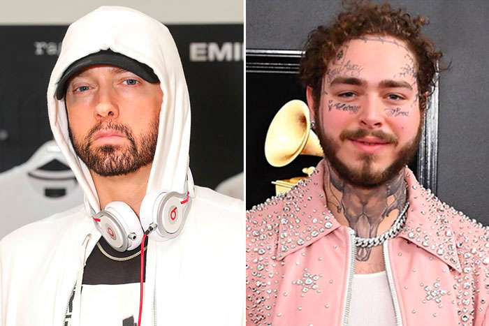 RapUp's tweet photo. Eminem and Post Malone may have a collaboration on the way 👀 https://t.co/315RsnqRV2 https://t.co/kJWZc32JB8
