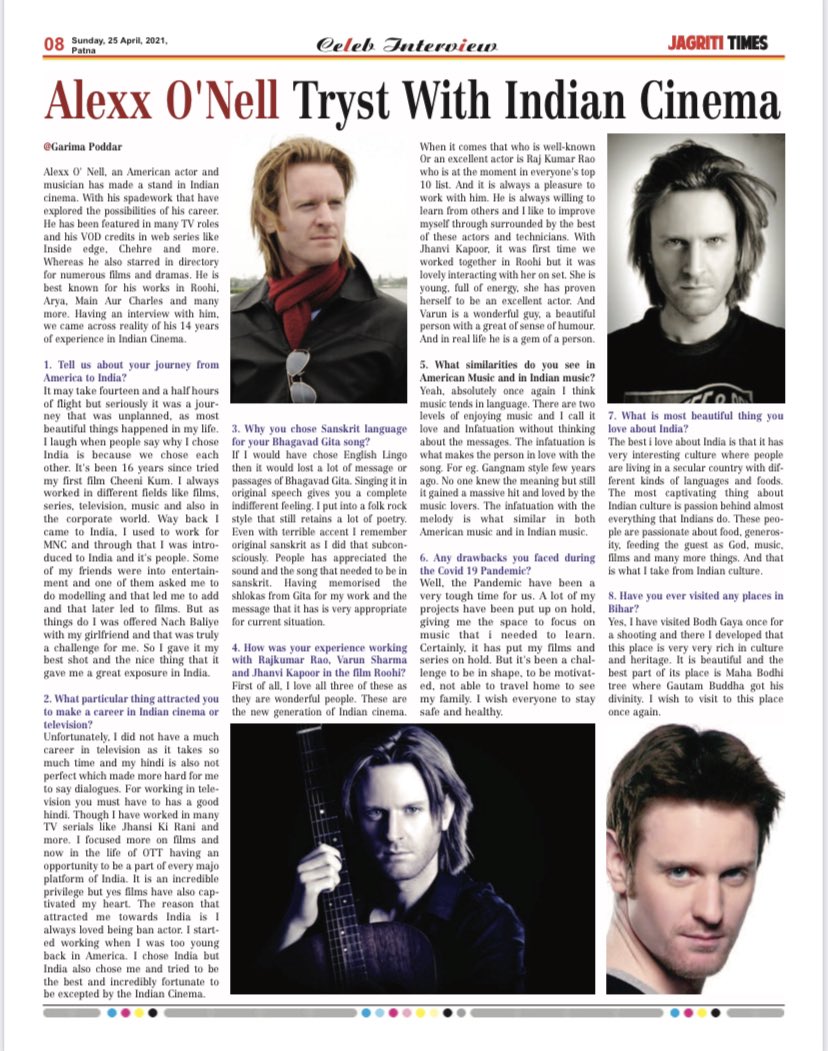 jagrititimes's tweet photo. A gripping read about the journey and struggle of @alexxonell 

This super talented and dashing actor has featured in prominent Indian shows and movies and has carved a niche for himself. 
One of his notable shows is “Aarya” on @DisneyPlusHS 

#actor #aaryahotstarspecials https://t.co/Elkhtj9mhR