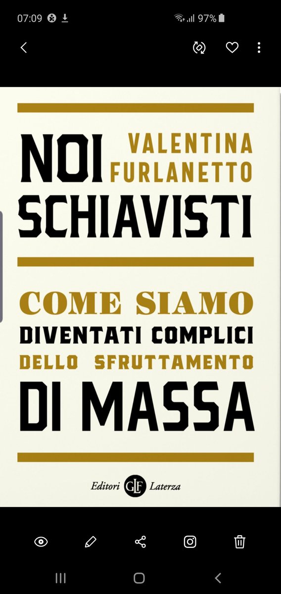 Noi schiavisti è esaurito e va in ristampa. Viva! 

<a href="/editorilaterza/">Editori Laterza</a>