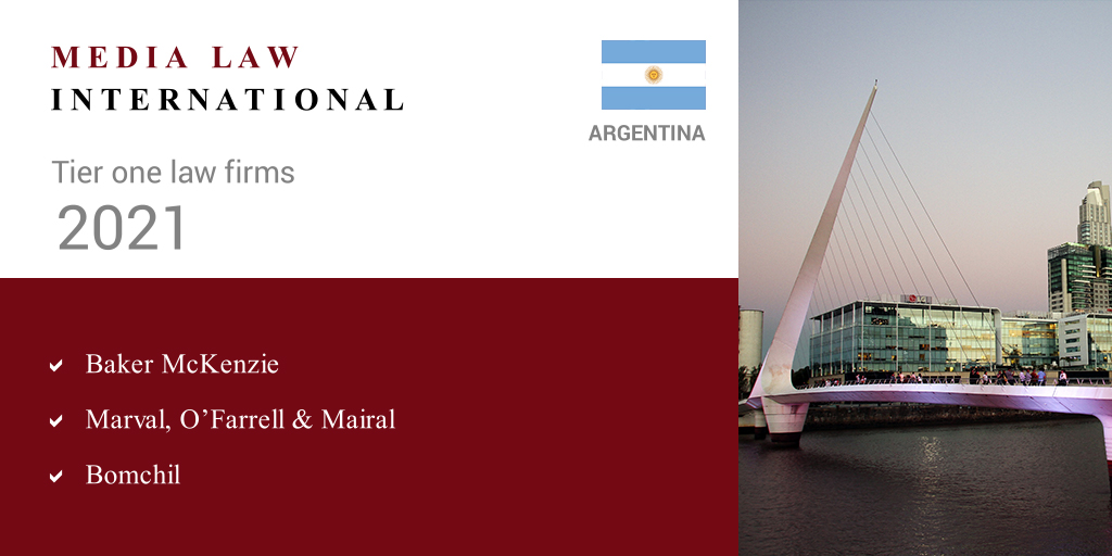As Argentina commemorates the formation of the Primera Junta, we recognise the country's top tier firms in MLI 2021. Congratulations to @bakermckenzie, @marvalofarrell and @bomchil. Felicidades! #lawfirms #Argentina