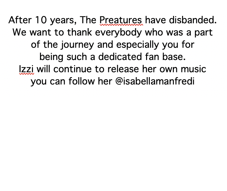 The Preatures tweet media