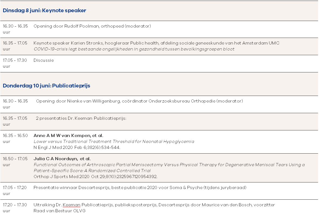 Wetenschap_OLVG's tweet photo. Van maandag 7 juni t/m donderdag 10 juni zal de @olvg #wetenschapsweek plaatsvinden. De #webinars van keynote speaker #KarienStronks en de #publicatieprijzen zijn openbaar. Opgeven kan via OnsLeerportaal of https://t.co/2SOFGPxaJy 
#altijdinontwikkeling #ongelijkhedeningezondheid https://t.co/Yw2JdqdiO3