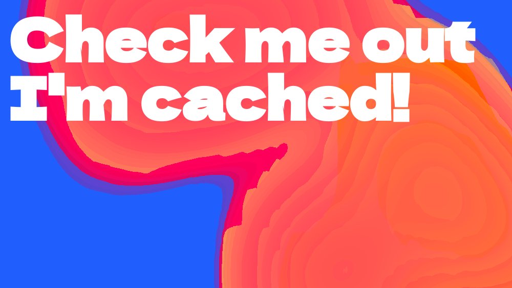 The Make #API  now supports caching on all GET requests so that if you make the same call twice, we'll only serve you the latest generated asset. Saving you precious⏱and 💸

Check out a quick example here codepen.io/jamesrplee/pen…

#generative