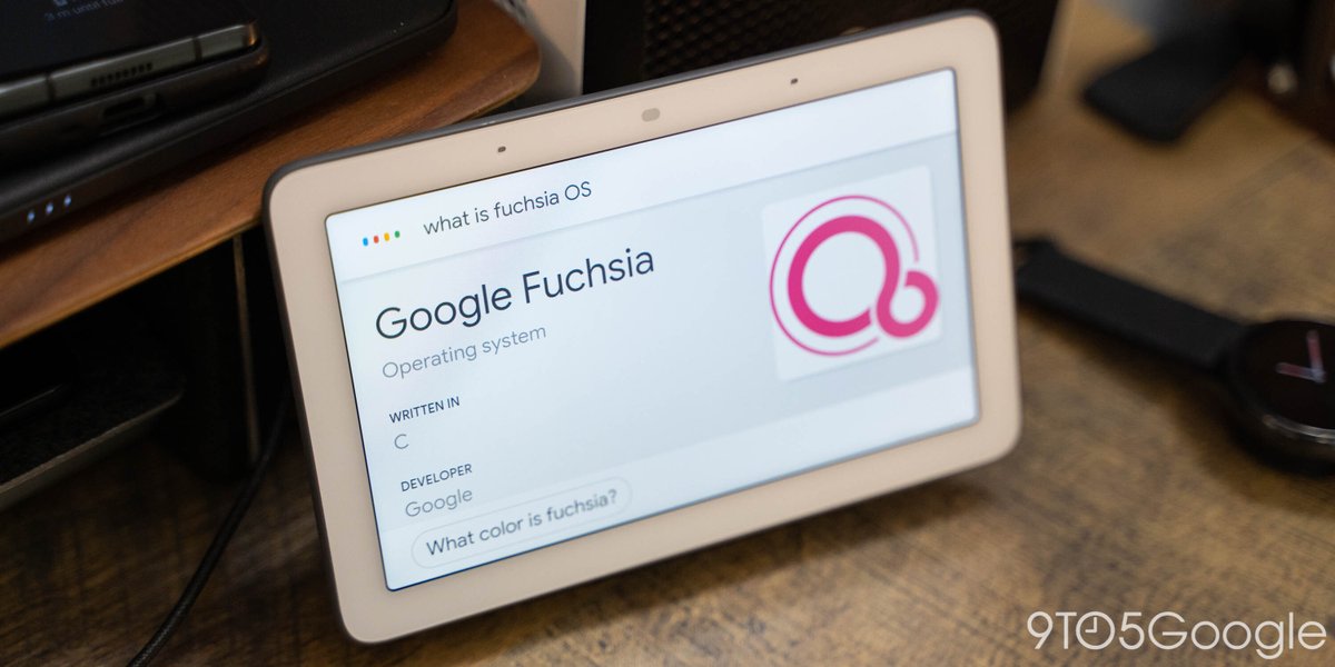 9to5Google's tweet image. Google is officially releasing its Fuchsia OS, starting w/ first-gen Nest Hub 9to5google.com/2021/05/25/goo… by @SkylledDev