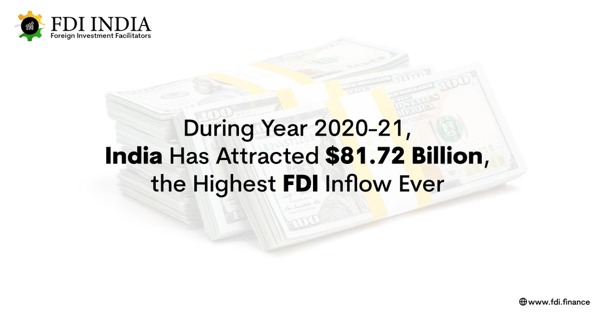 _FdiIndia's tweet image. In the period 2020-21 FDI equity inflow boosted by 19%, reaching 59.64 billion dollars, especially in comparison with 49.98 billion dollars in 2019-20.

bit.ly/3viB0Yc

 #fdiindia #fdiinflow #fy20202021 #infrastructure
#servicesectors