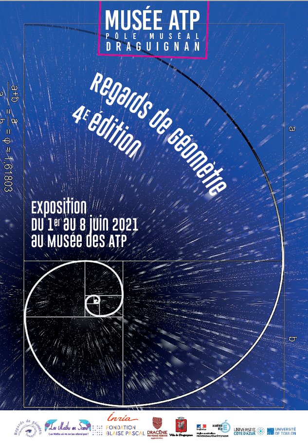Carole Terpereau (@etwterp) on Twitter photo L'exposition des projets #regarddegeometre <a href="/LesMathsEnScene/">LES MATHS En SCENE #LMES</a> de l'<a href="/AcademieNice/">Académie de Nice</a>, c'est dans une semaine au #MuséedesATP de #Draguignan !
#artsetmaths #maths #arts <a href="/Mathalors/">Houria Lafrance</a> <a href="/obry_cecile/">OBRY Cécile</a> <a href="/lnesMassa/">Inès Massa</a> <a href="/AggloDracenoise/">Dracénie Provence Verdon agglomération</a> #DPVA <a href="/VilleDraguignan/">Ville de Draguignan</a> L'exposition des projets #regarddegeometre <a href="/LesMathsEnScene/">LES MATHS En SCENE #LMES</a> de l'<a href="/AcademieNice/">Académie de Nice</a>, c'est dans une semaine au #MuséedesATP de #Draguignan !
#artsetmaths #maths #arts <a href="/Mathalors/">Houria Lafrance</a> <a href="/obry_cecile/">OBRY Cécile</a> <a href="/lnesMassa/">Inès Massa</a> <a href="/AggloDracenoise/">Dracénie Provence Verdon agglomération</a> #DPVA <a href="/VilleDraguignan/">Ville de Draguignan</a>