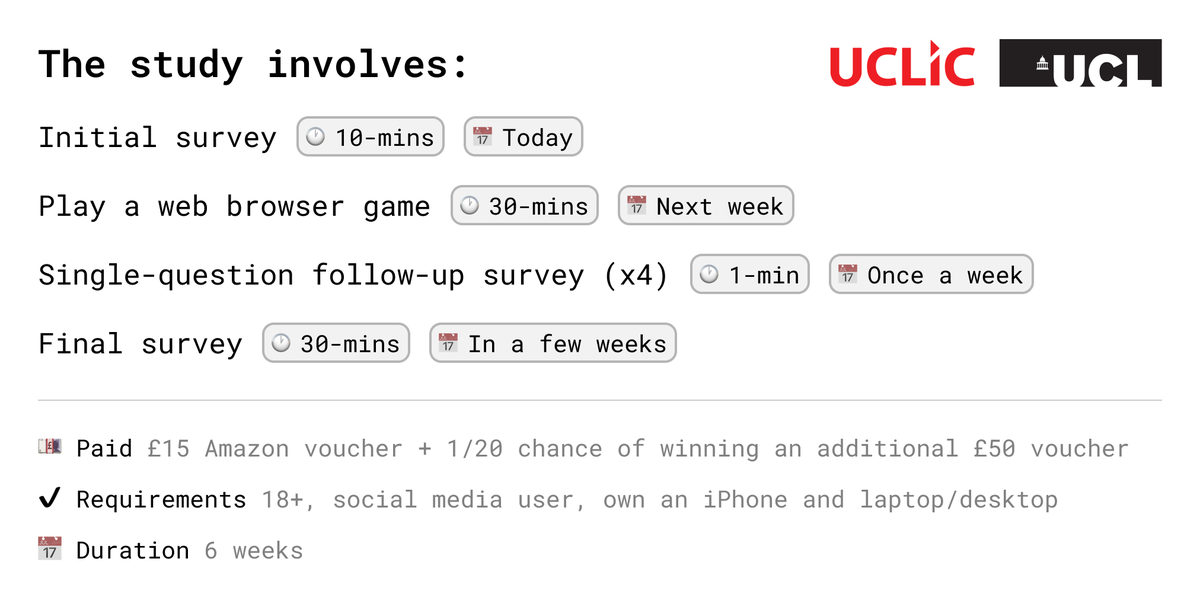 naveedjanmo's tweet photo. I’m recruiting participants for a paid study. If you are 18+, own an iPhone and use social media, you may be eligible to participate.

Sign up here:
https://t.co/mULbGbBvKh https://t.co/tn7acl9hYA