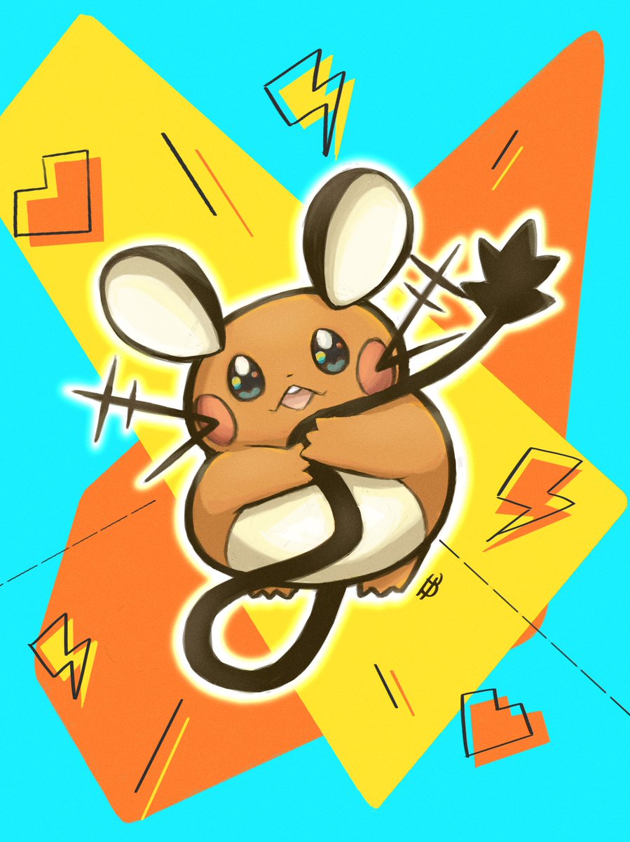 ももむら キュート ポップ デデンネちゃん デデンネ ポケモンイラスト