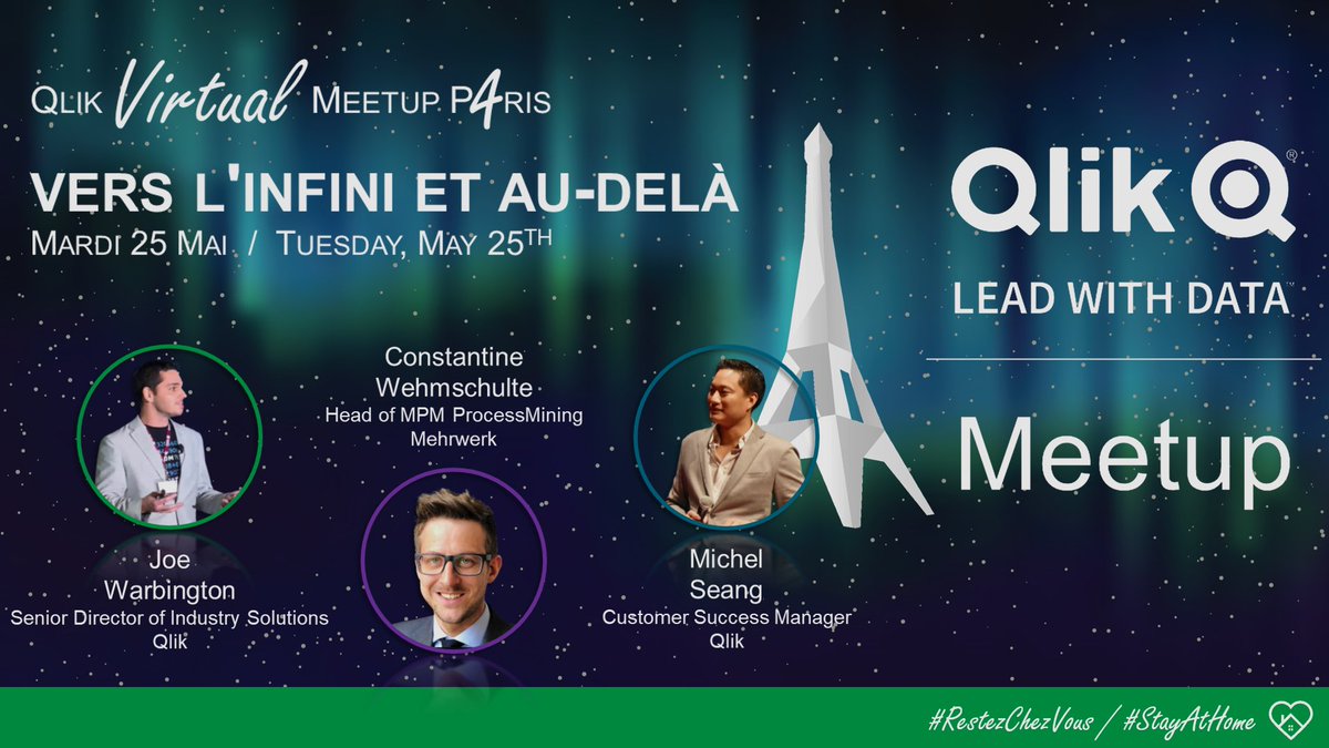 Qlik_FR's tweet photo. Rejoignez-nous tout à l'heure à 17h30 pour un nouveau #QlikMeetup en ligne avec @VizMatt. Au programme : #ActionableAnalytics avec @conschdi (@MehrwerkGmbH), @JWarbington et Michel Seang.  https://t.co/pCBi2AZgxa https://t.co/3FQAVsVNU4