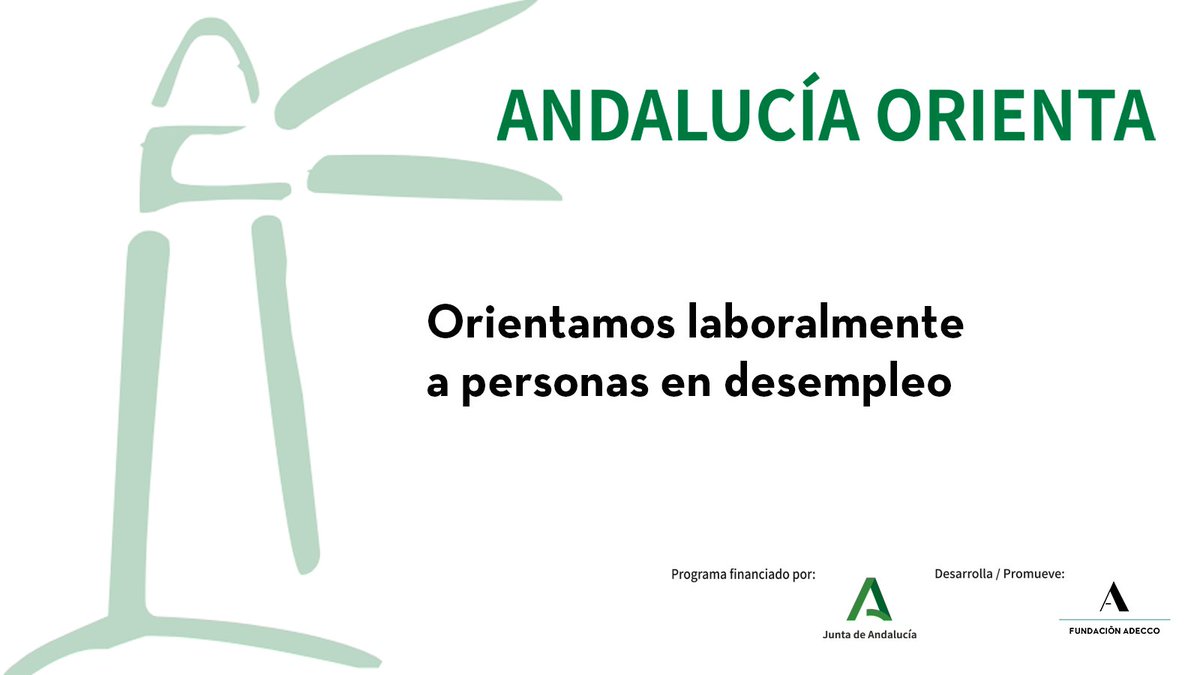 adecco_fundac's tweet photo. 📍 Sevilla | ¿Necesitas orientación laboral? Gracias a @EmpleoJunta ponemos en marcha el programa #AndalucíaOrienta para personas que necesiten orientación laboral personalizada 

➕https://t.co/Jw0npSjugz https://t.co/BtviW50COz