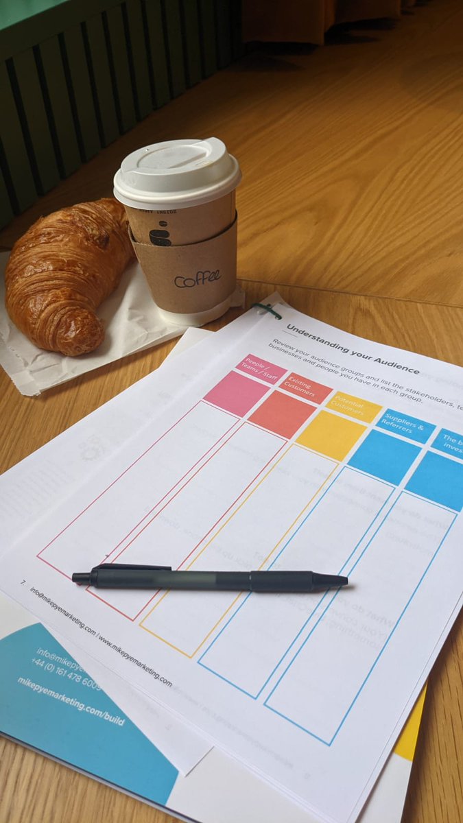 mikepye's tweet photo. When was the last time you took the time to understand your audience?
We've set our attendees off on an activity that applies what we're talking about to their business, so that their messages will resonate later on. Even better with a coffee and croissant.
#BuildDay1 https://t.co/E1b4CwNXUh