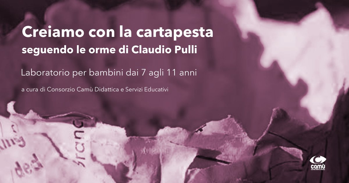 camuartemusei's tweet photo. Venerdì 28 maggio i bambini potranno visitare la #mostra dedicata a #ClaudioPulli e scoprire le opere allestite al #Ghetto di #Cagliari. ��🧒
Il principale obiettivo sarà quello di creare un’opera d’arte ispirata a quelle dell’artista.
Info: https://t.co/yIiEH3C526 https://t.co/pQeL6JTf2g
