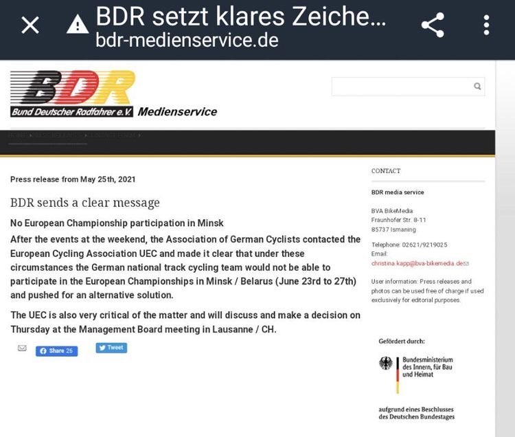 BSSFofficial's tweet photo. It’s not too late to make the right decision @UEC_cycling @UCI_media https://t.co/AM0o4b5j94