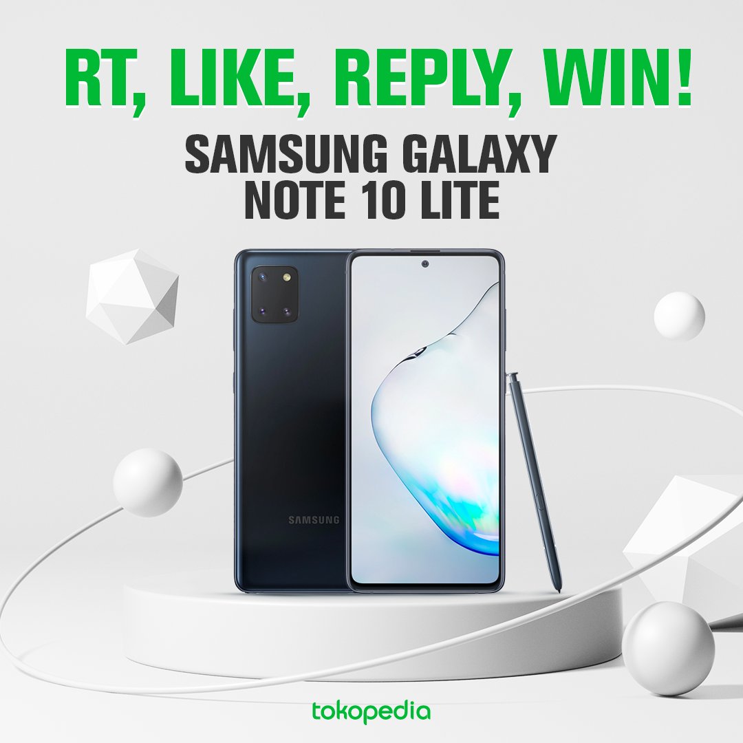 💚Menangkan SAMSUNG GALAXY NOTE 10💚

Cara ikutannya:
1. FOLLOW TWITTER <a href="/tokopedia/">Tokopedia</a>  
2. RT dan LIKE tweet ini  
3. Reply “GoTo” dan gunakan hashtag #KolaborasiAnakBangsa SEBANYAK-BANYAKNYAAAA