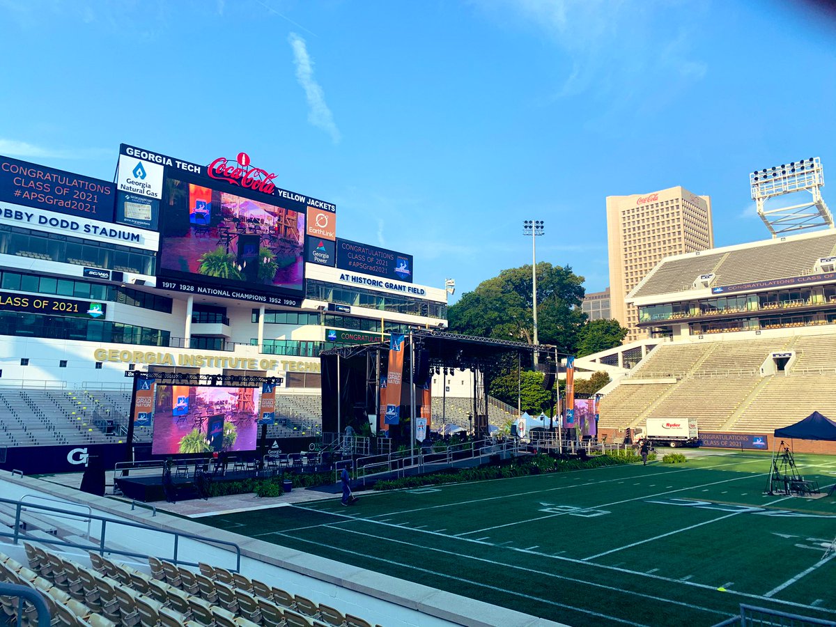 It’s a beautiful day for day 2 of <a href="/apsupdate/">ATL Public Schools</a> graduations! Congratulations <a href="/apscskywla/">CSKYWLA</a> <a href="/APSBESTACADEMY/">BEST Academy at The Thomas W Dortch Jr Institute</a> <a href="/apsDouglassHigh/">Frederick Douglass H</a> @APSGradyKnights!